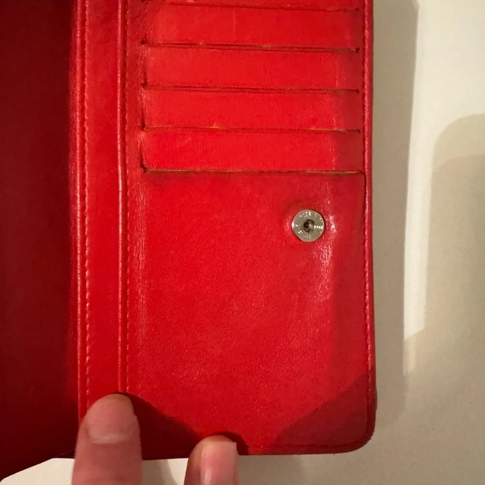 Chanel Small Classic Red Quilted Leather Wallet - Authentic